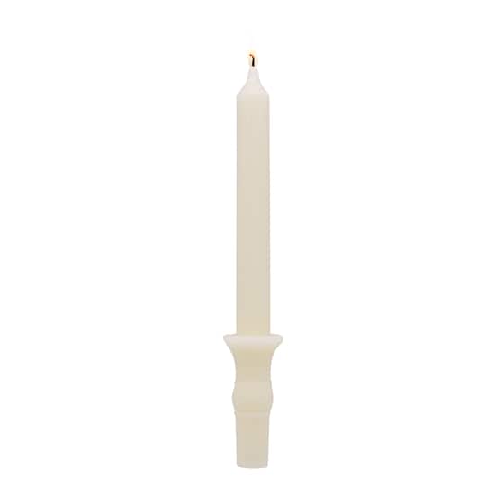 10" Ivory Twist Unscented Taper Candle by Ashland®